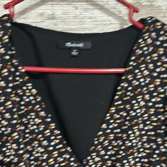 Madewell Black and White Floral Mini Dress - Picture 5 of 9